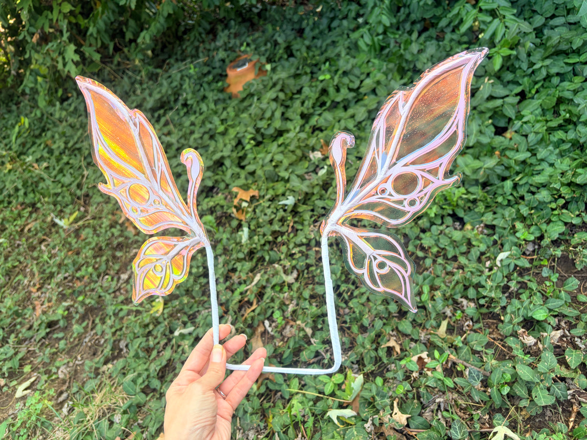 Micro mini Wings Pastel Unicorn Purple iridescent fairy wings