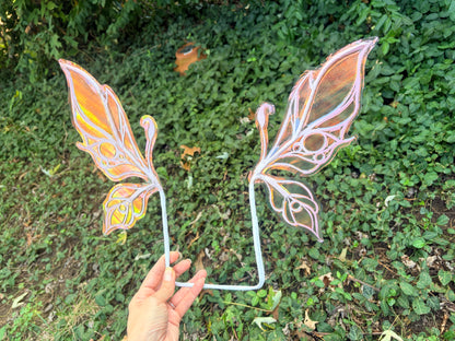 Micro mini Wings Pastel Unicorn Purple iridescent fairy wings