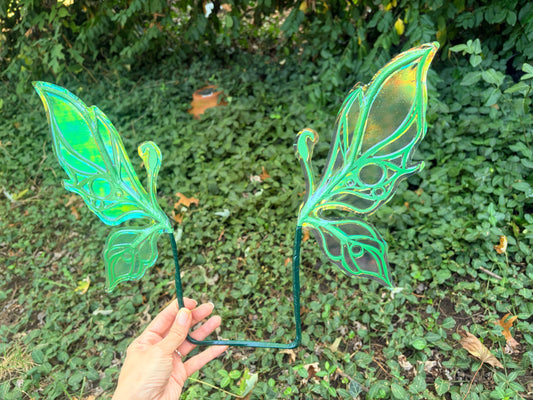 Micro mini Wings Green iridescent fairy wings