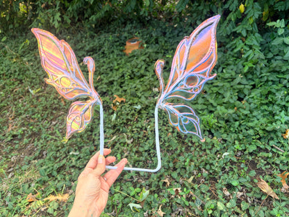 Micro mini Wings Pastel Unicorn Purple iridescent fairy wings