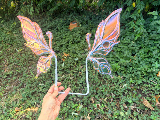 Micro mini Wings Pastel Unicorn Purple iridescent fairy wings