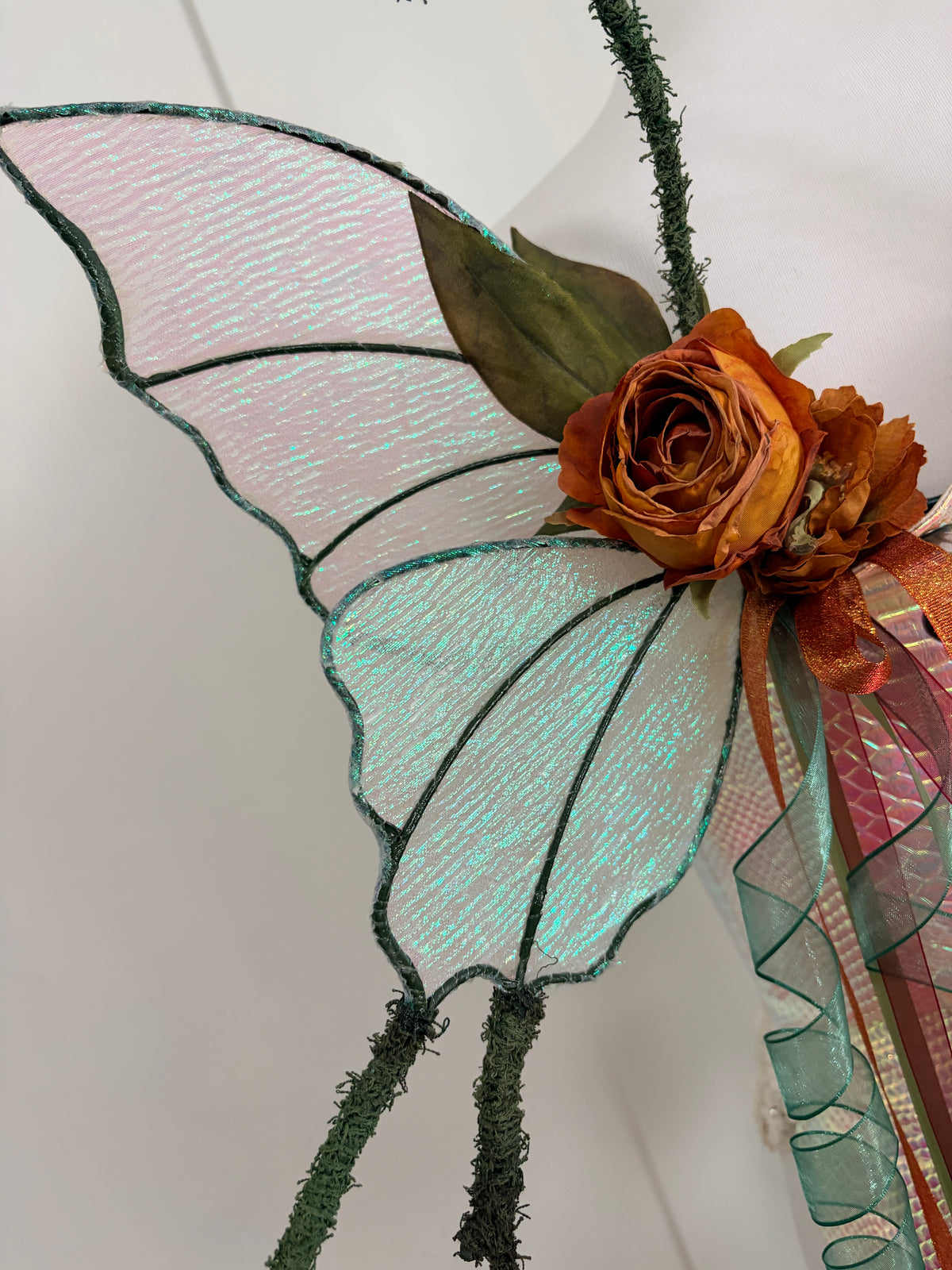Floral Full Wire Butterfly style Fairy Wings