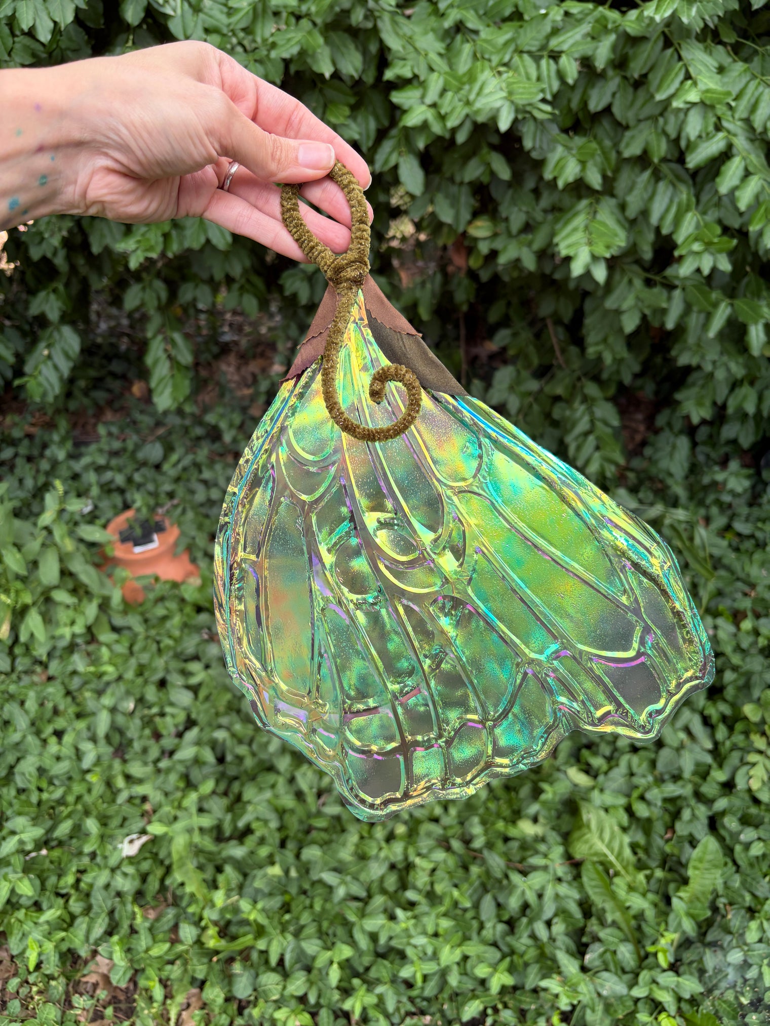 Brown fairy wing Hand Fan