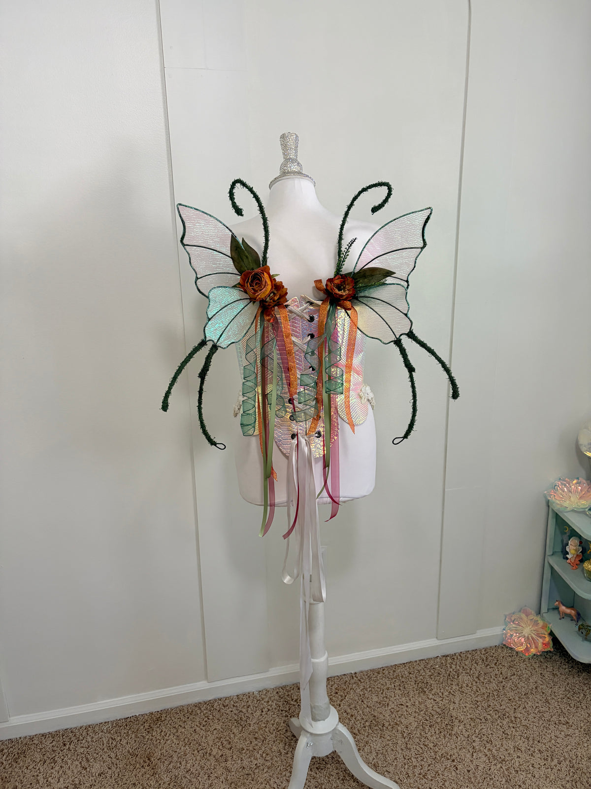 Floral Full Wire Butterfly style Fairy Wings