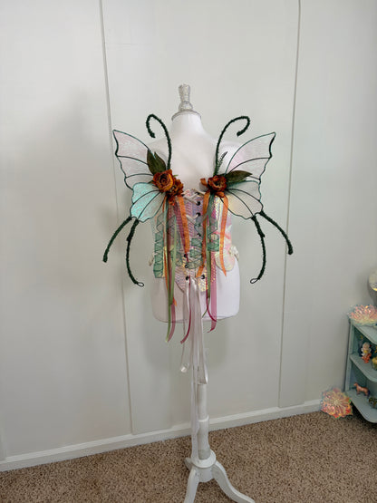 Floral Full Wire Butterfly style Fairy Wings