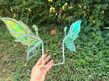 Micro mini Wings Silver iridescent fairy wings