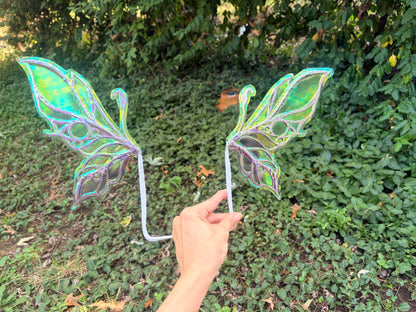 Micro mini Wings Silver iridescent fairy wings