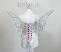 AB Crystal Rhinestone Tinkerbell Full Wire Fairy Wings