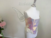 AB Crystal Rhinestone Tinkerbell Full Wire Fairy Wings