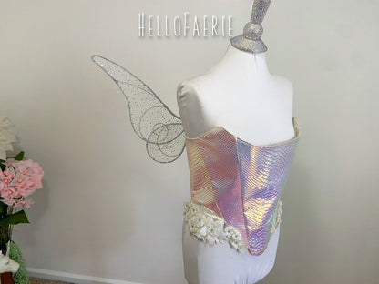 AB Crystal Rhinestone Tinkerbell Full Wire Fairy Wings