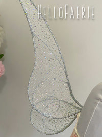 AB Crystal Rhinestone Tinkerbell Full Wire Fairy Wings