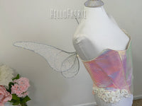 AB Crystal Rhinestone Tinkerbell Full Wire Fairy Wings