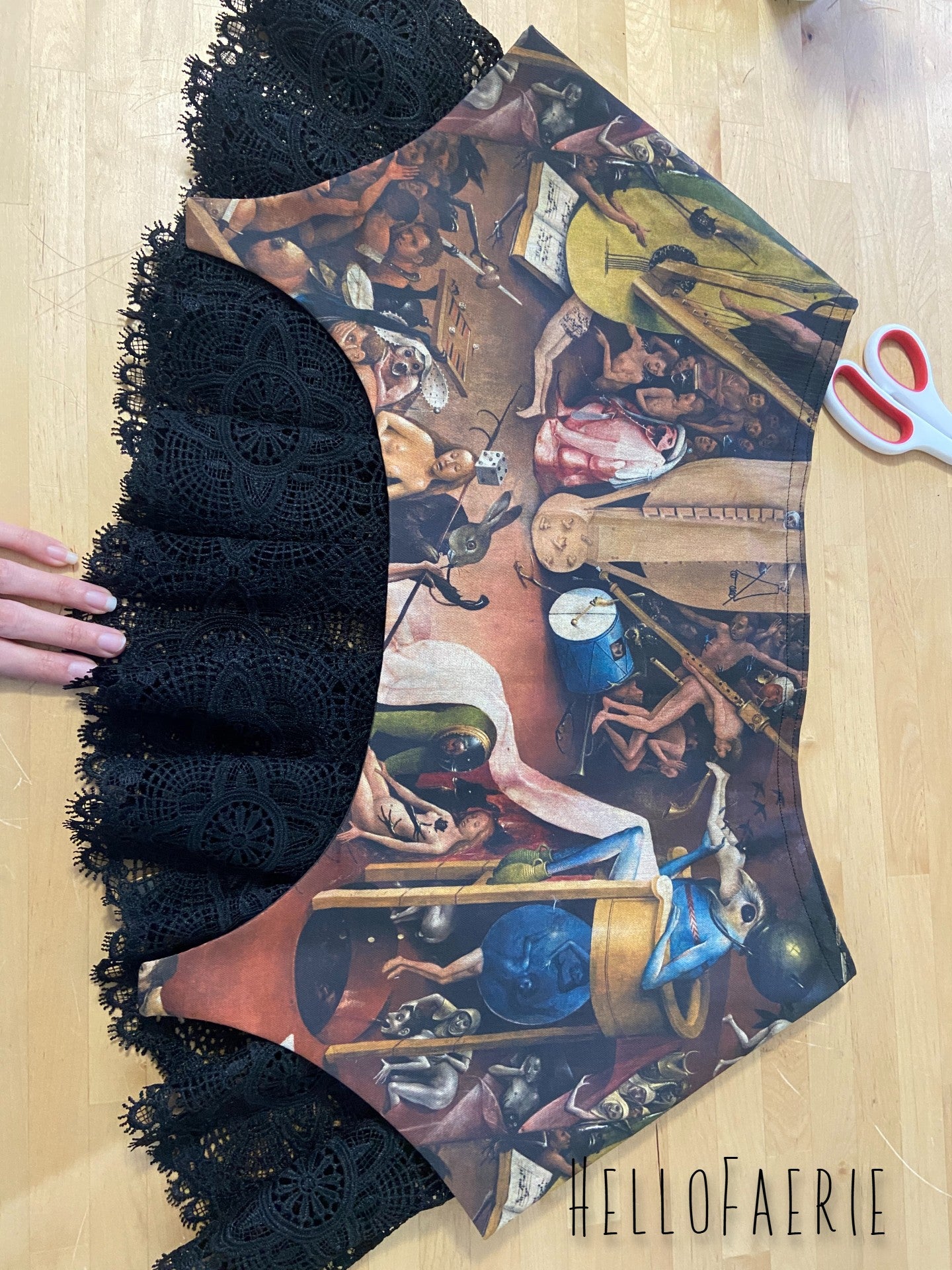 Bosch Garden of Earthly Delights Lace Skirt