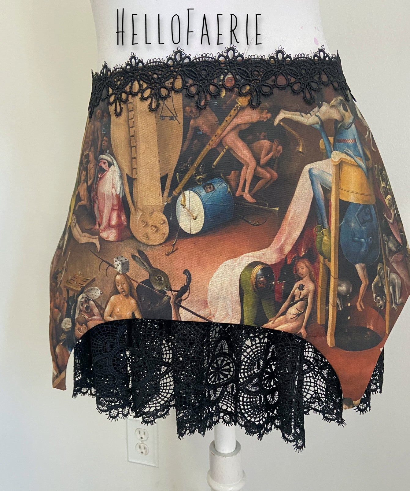 Bosch Garden of Earthly Delights Lace Skirt