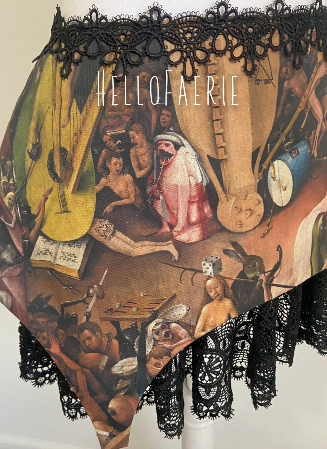 Bosch Garden of Earthly Delights Lace Skirt