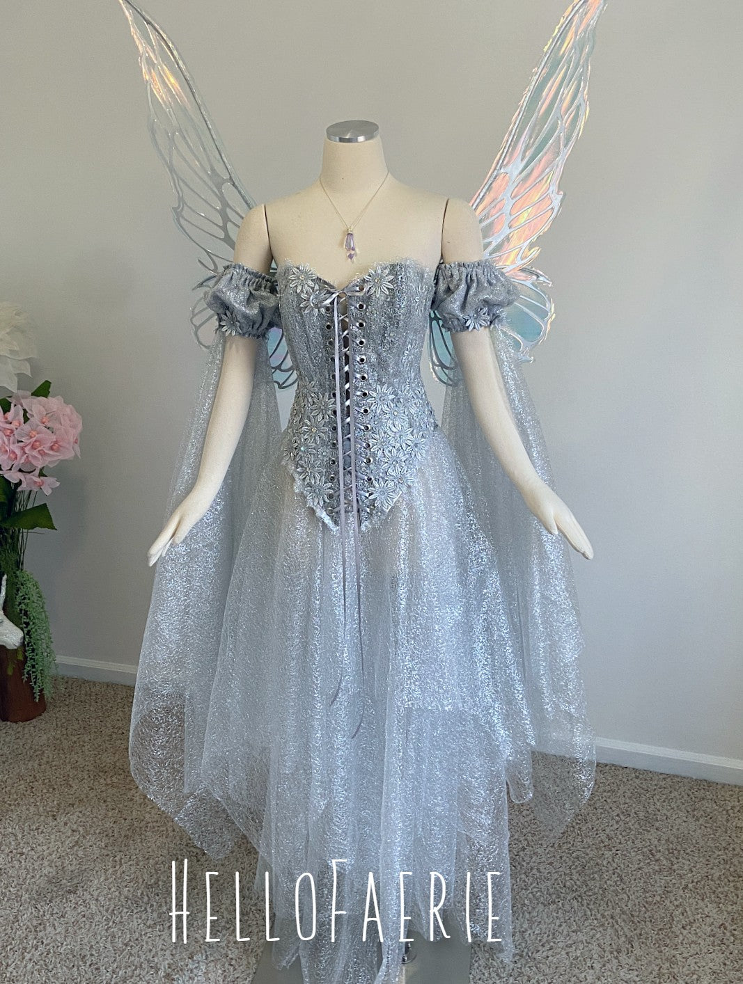 Starlight Solstice Lace gown