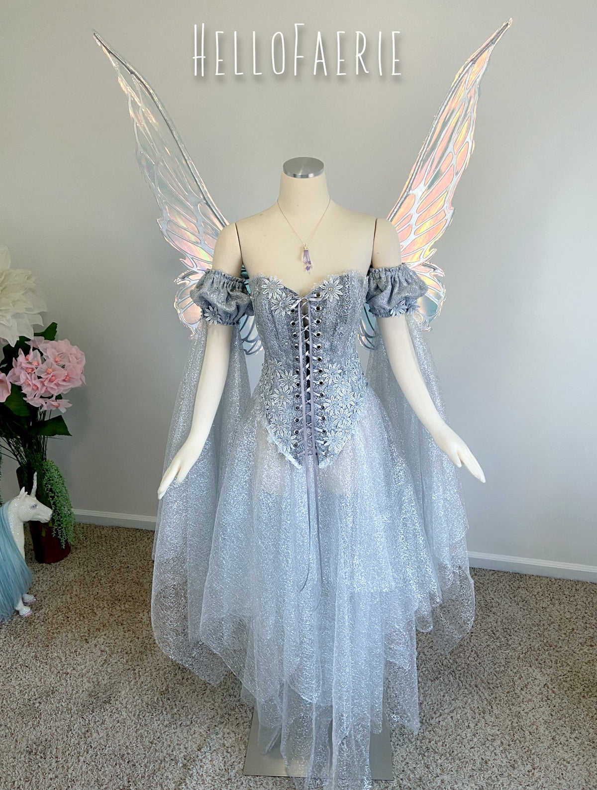 Starlight Solstice Lace gown