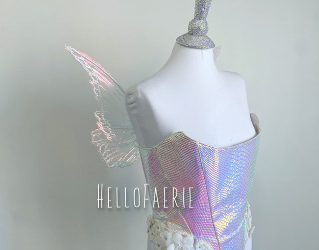 Mini Unicorn Althea Butterfly iridescent fairy wings