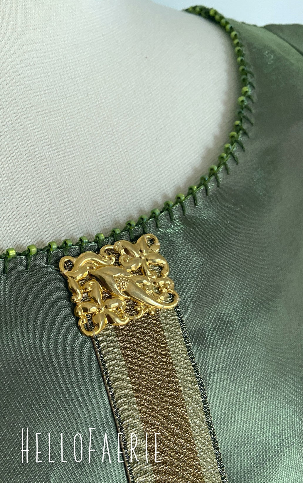 Green Sleeves Elven gown