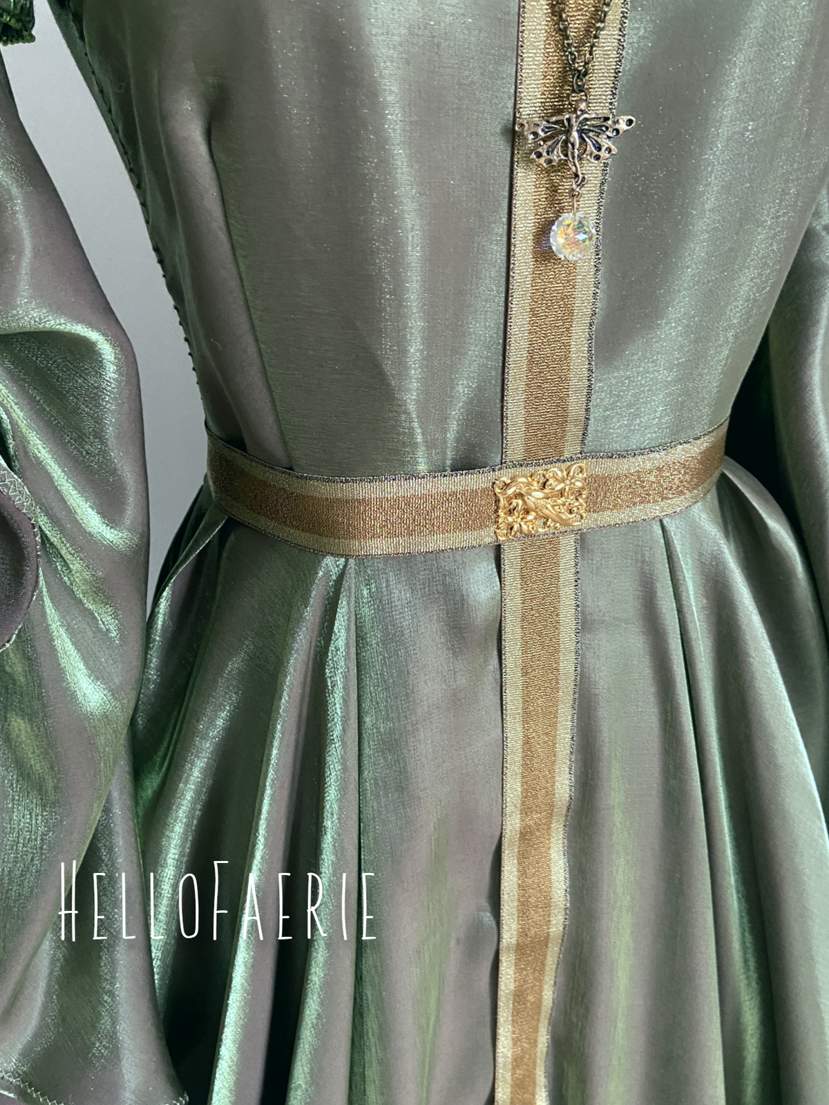 Green Sleeves Elven gown