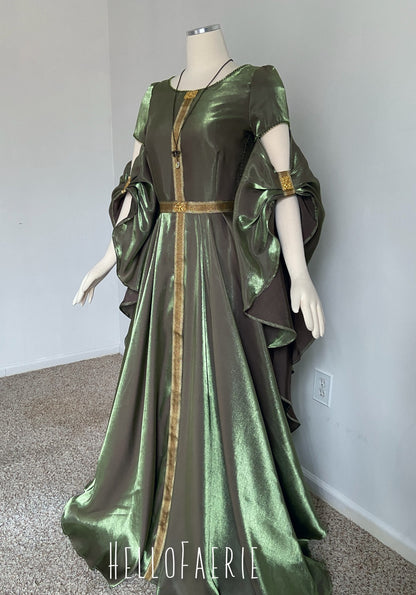 Green Sleeves Elven gown