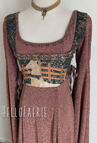 Unicorn Tapestry Cropped Embellished Bodice