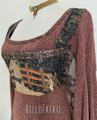 Unicorn Tapestry Cropped Embellished Bodice