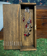 Sword and Heart Crystal ear cuff