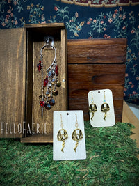 Sword and Heart Crystal ear cuff