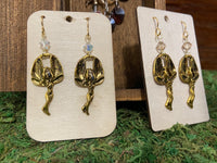 Fairy Earrings with Real Crystal
