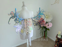 Black and Purple Smoke Iridescent Fairy Wings