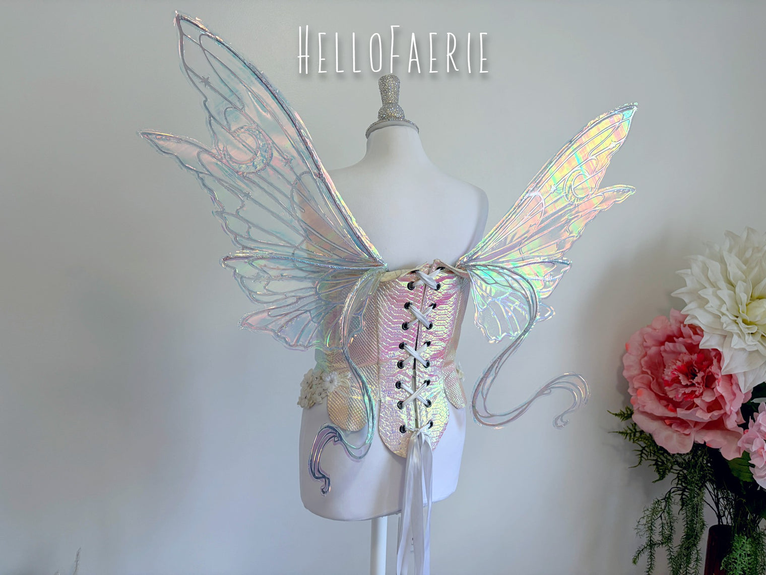 Usagi Moon Wings large Iridescent Fairy Wings MTO