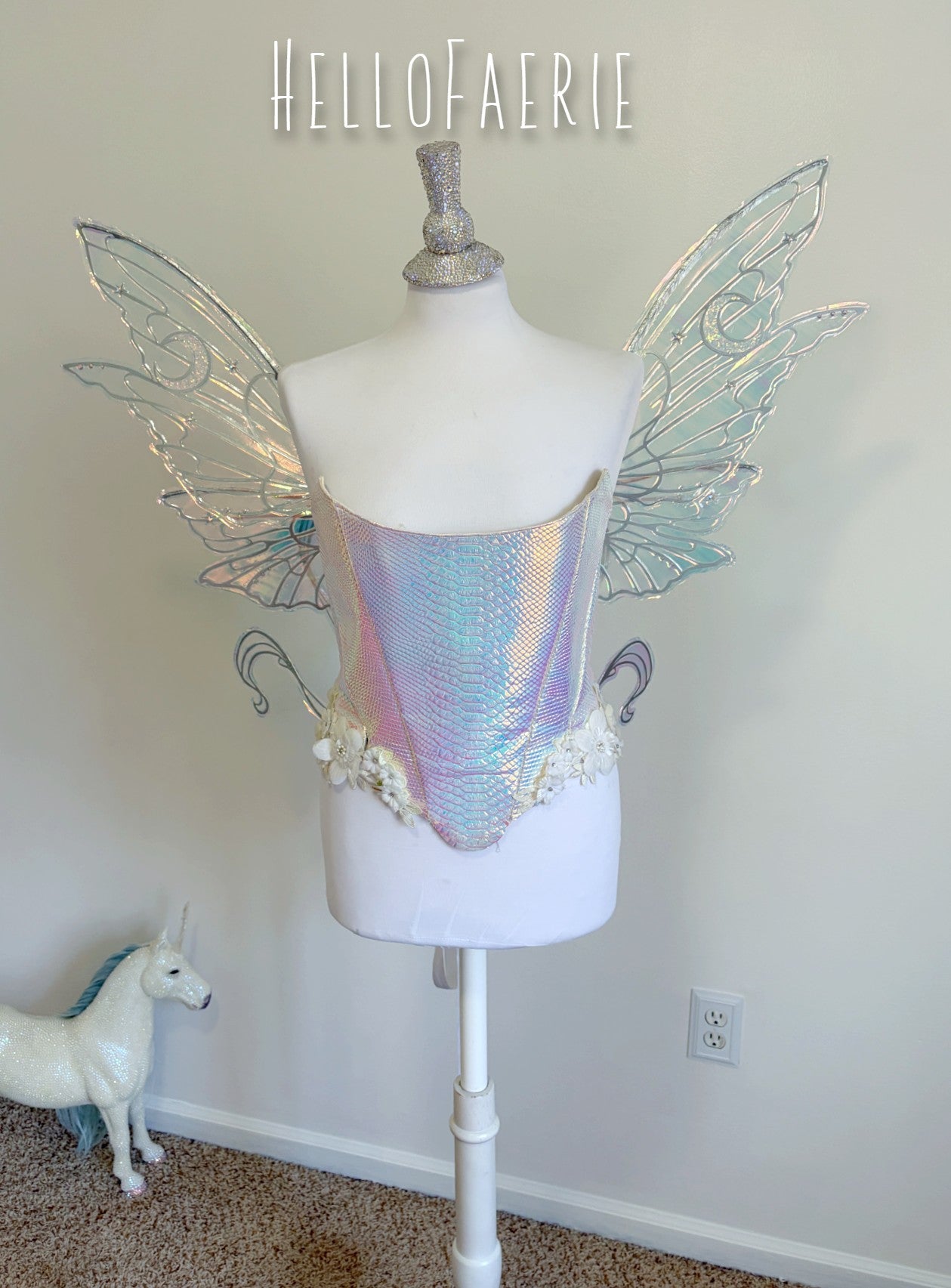 Usagi Moon Wings large Iridescent Fairy Wings MTO