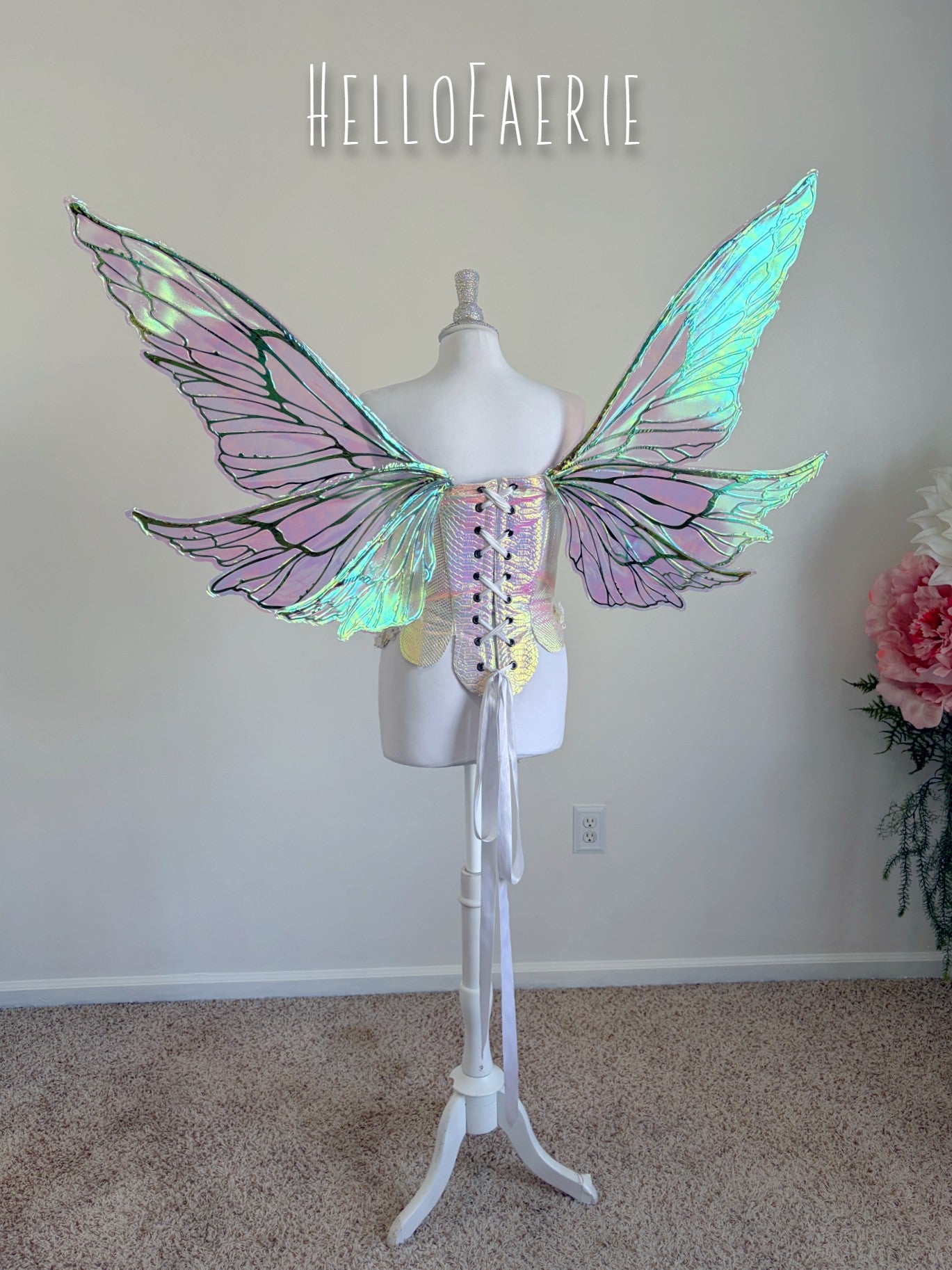 Giant Hope Iridescent Fairy wings READY TO SHIP