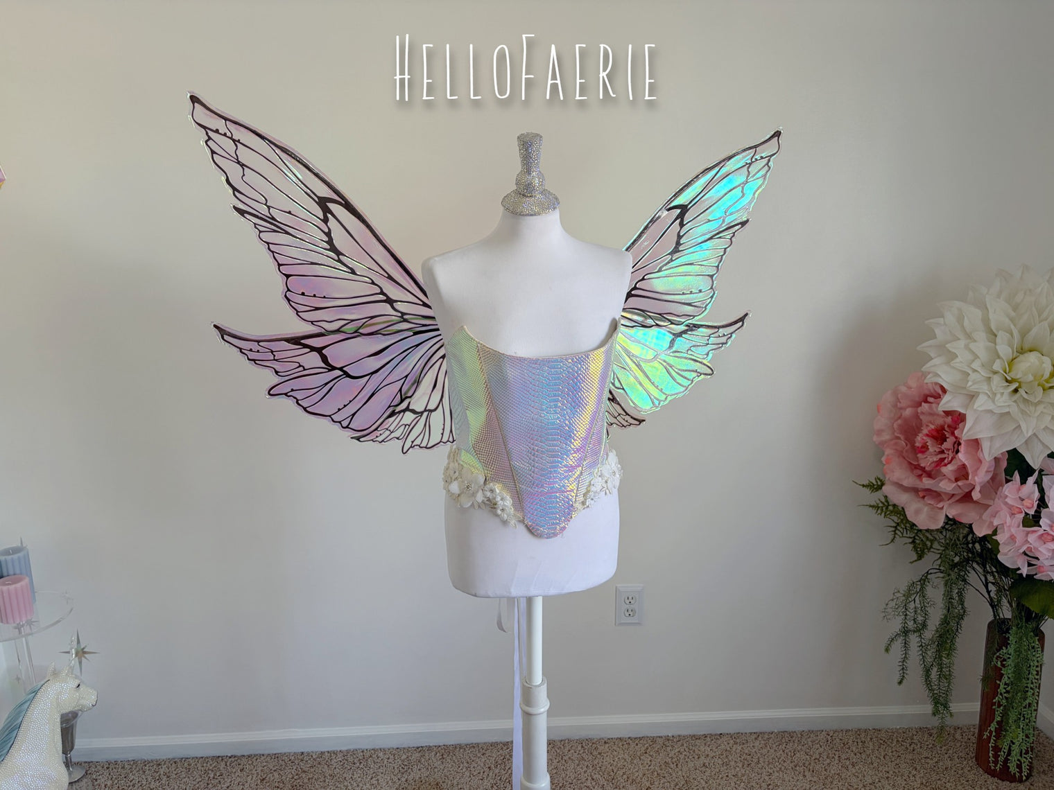 Giant Hope Iridescent Fairy wings READY TO SHIP