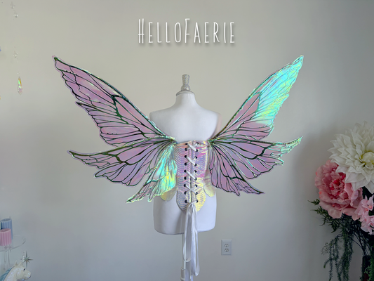 Giant Hope Iridescent Fairy wings Made to Order