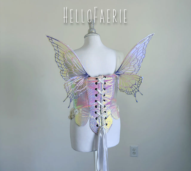 Small Lilac Butterfly iridescent fairy wings