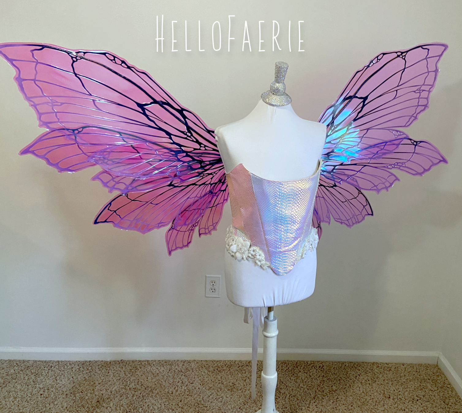 MONSTER Size Purple Double set Peri Iridescent Fairy Wings