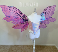 MONSTER Size Purple Double set Peri Iridescent Fairy Wings