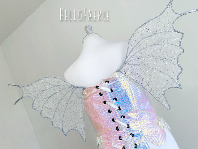 AB Crystal Rhinestone Full Wire Ever After Inspired Fairy Wings