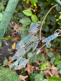 Fairy Ear Cuff With AB glass leaves