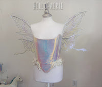 Iced Lilac Malibu Medium size iridescent fairy wings RTS