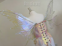 Iced Lilac Malibu Medium size iridescent fairy wings RTS