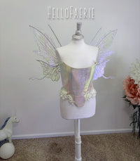 Iced Lilac Malibu Medium size iridescent fairy wings RTS