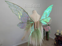 Pink Gossamer hand dyed beaded Lace Fairy Gown AS IS