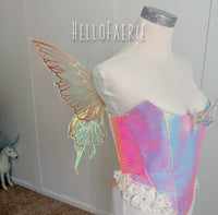 Mini Odette Moth Brown Butterfly iridescent fairy wings