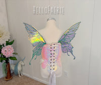 Mini Odette Beetle Green Butterfly iridescent fairy wings