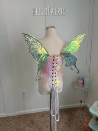Mini Odette Beetle Green Butterfly iridescent fairy wings
