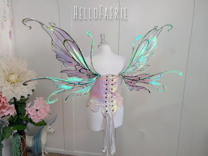 Brown Large Midsummer Iridescent Fairy Wings