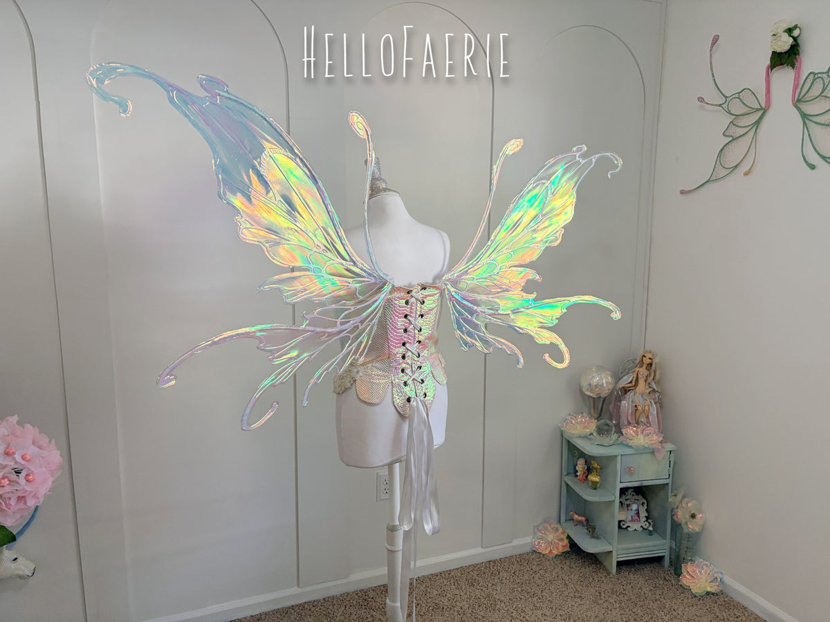 PRE ORDER Giant Midsummer Iridescent Fairy Wings